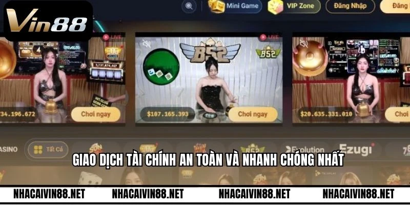 Giao dịch tài chính an toàn và nhanh chóng nhất