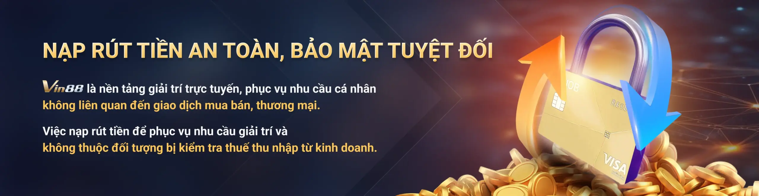 banner bảo mật tuyệt đối tại vin88